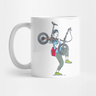 funny folding bike Mug